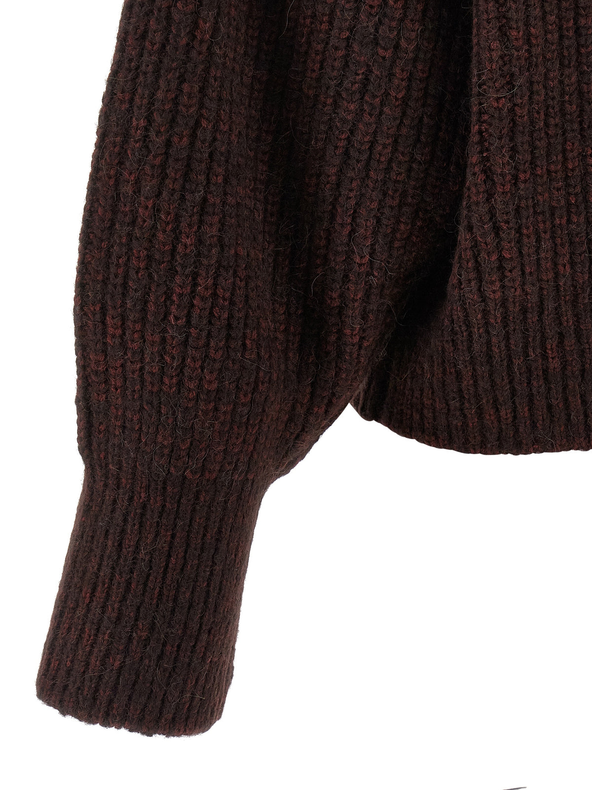 Dries Van Noten Women's Wide Alpaca Wool & Polyamide Cardigan - Bordeaux
