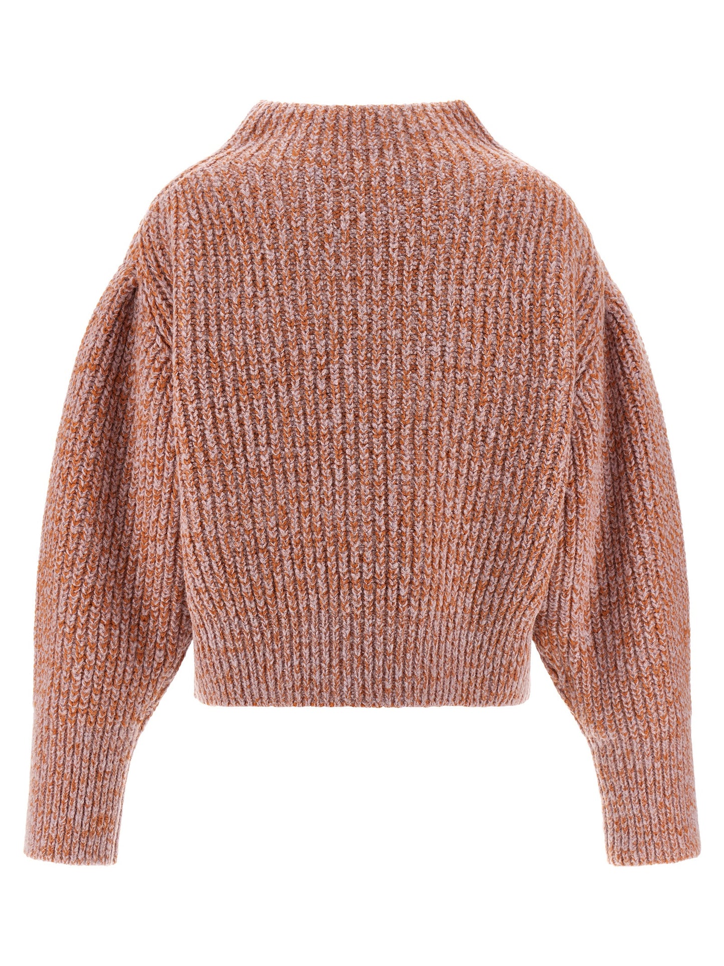 Cardigan by Dries Van Noten for women in alpaca wool & polyamide multicolor & pink features an impeccable silhouette, showcasing a sophisticated high-neck neckline and detail for a truly impeccable finish.