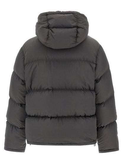 Dolce & Gabbana Gray Polyamide Full-Length Jacket