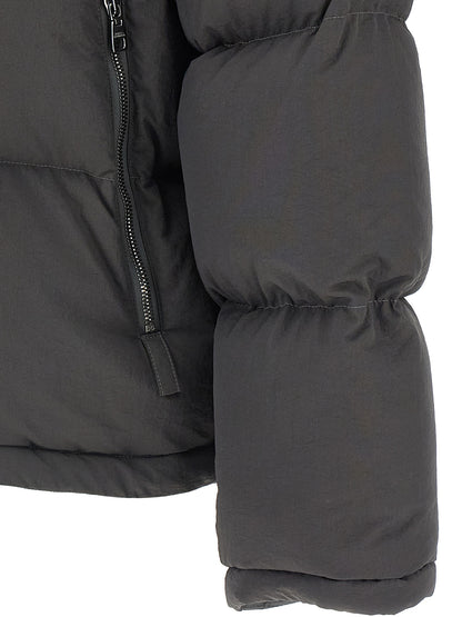 Dolce & Gabbana Gray Polyamide Full-Length Jacket