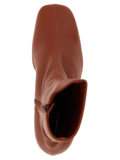 Wedge Ankle Boots by Dries Van Noten for women in calfskin leather brown features an enchanting design from the Women's Calfskin Leather Wedge Ankle Boots collection, highlighting a enchanting wedge and for a refined look.