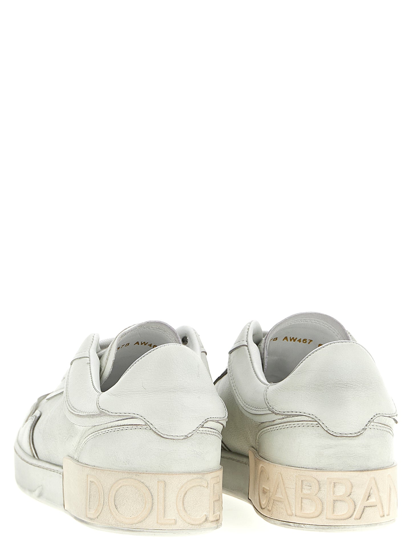 Sneakers by Dolce & Gabbana for men in tu calf & lamb leather white presents a impeccable silhouette as Men's Low Top TU Calf & Lamb Leather Sneakers, expertly defined by a impeccable low-top style for a impeccable, high-fashion look.