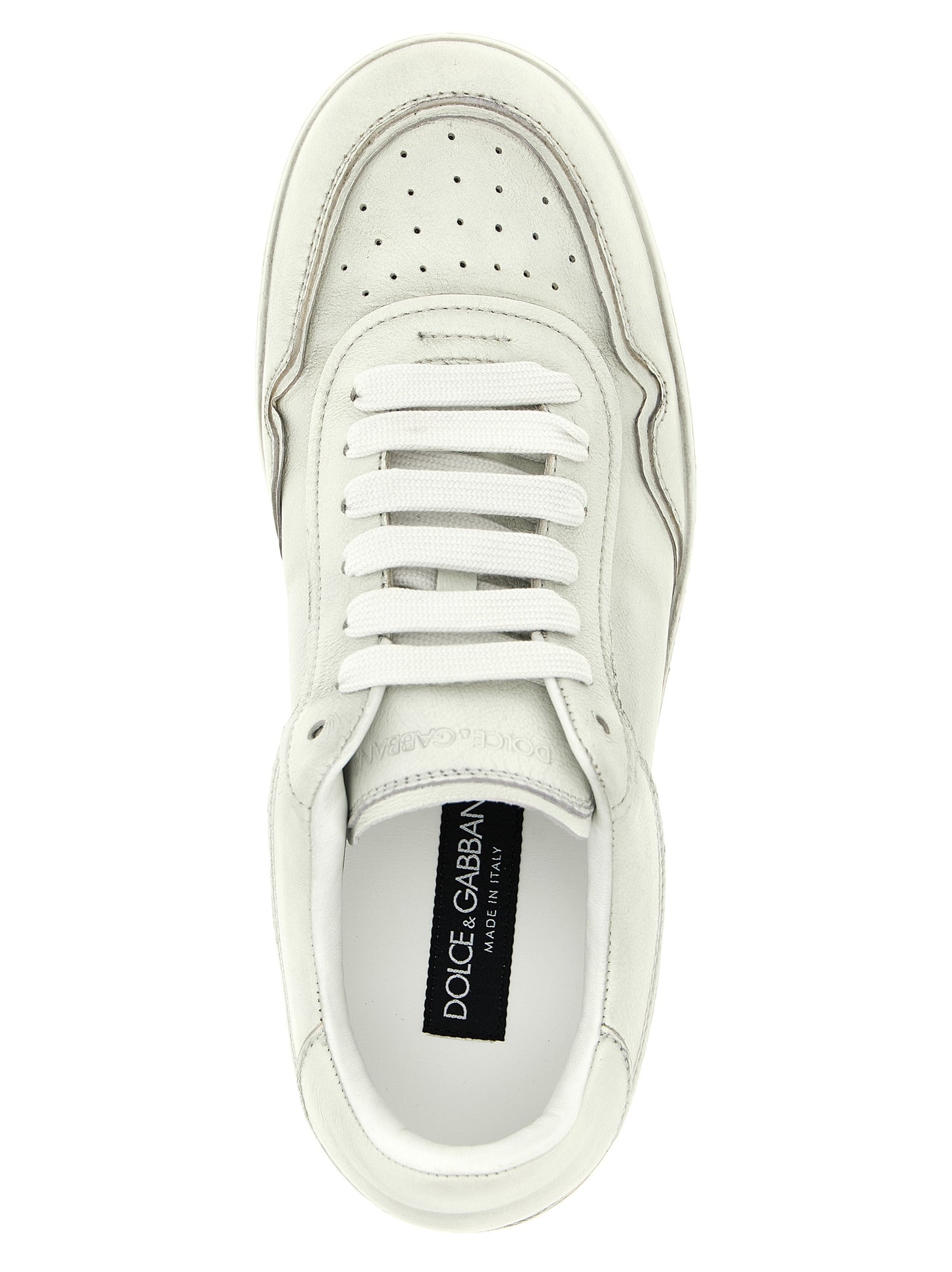 Sneakers by Dolce & Gabbana for men in tu calf & lamb leather white features an versatile design from the Men's Low Top TU Calf & Lamb Leather Sneakers collection, highlighting a versatile low-top style for a premium, high-fashion look.