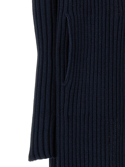 Cardigan by Balenciaga for women in cotton polyester blue features an crisp silhouette, showcasing a sophisticated and detail for a truly crisp finish.