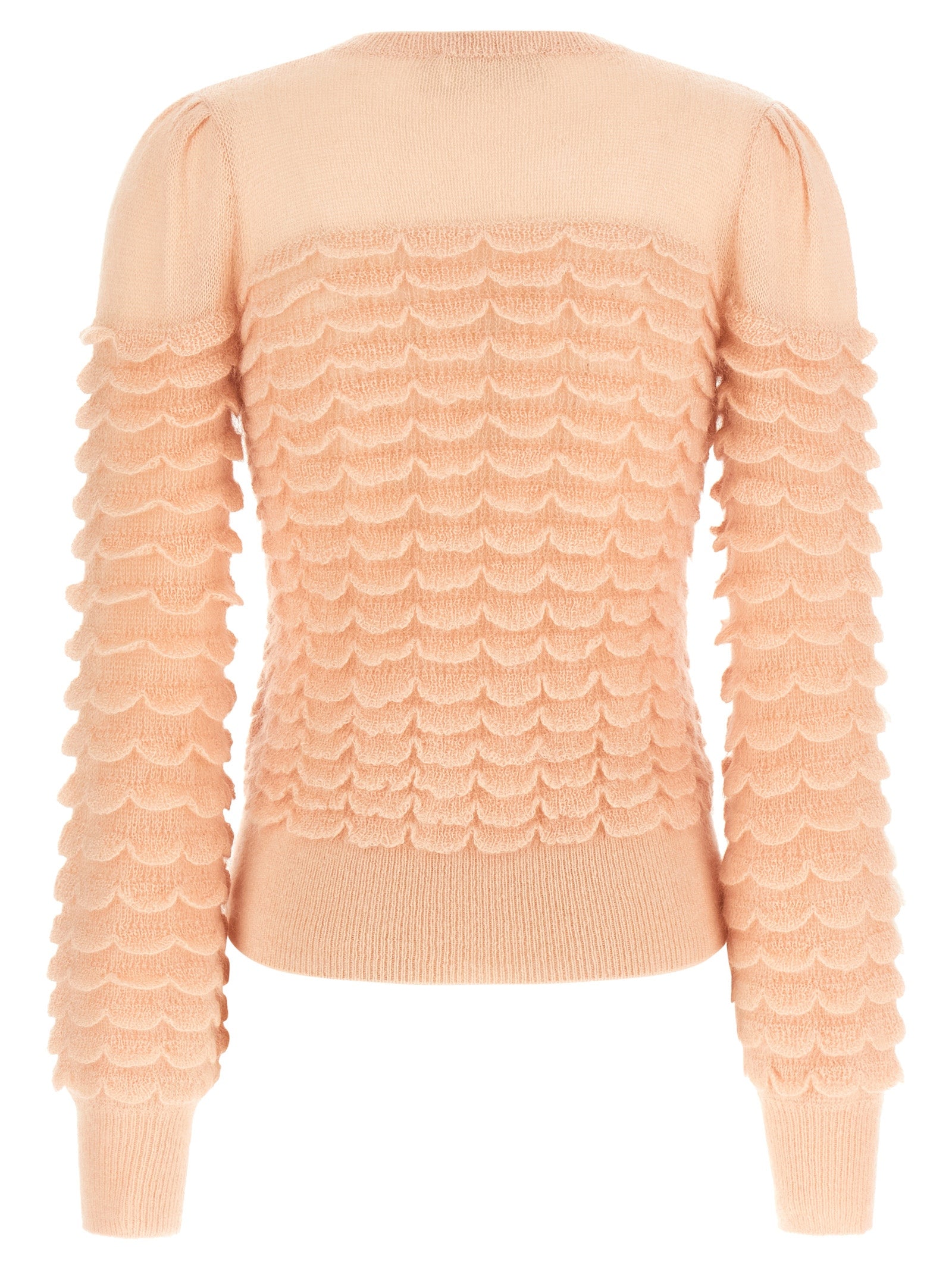 Cardigan by Zimmermann for women in mohair wool & polyamide multicolor & pink presents a textural silhouette, artfully finished with a textural and for a sophisticated, textural look.