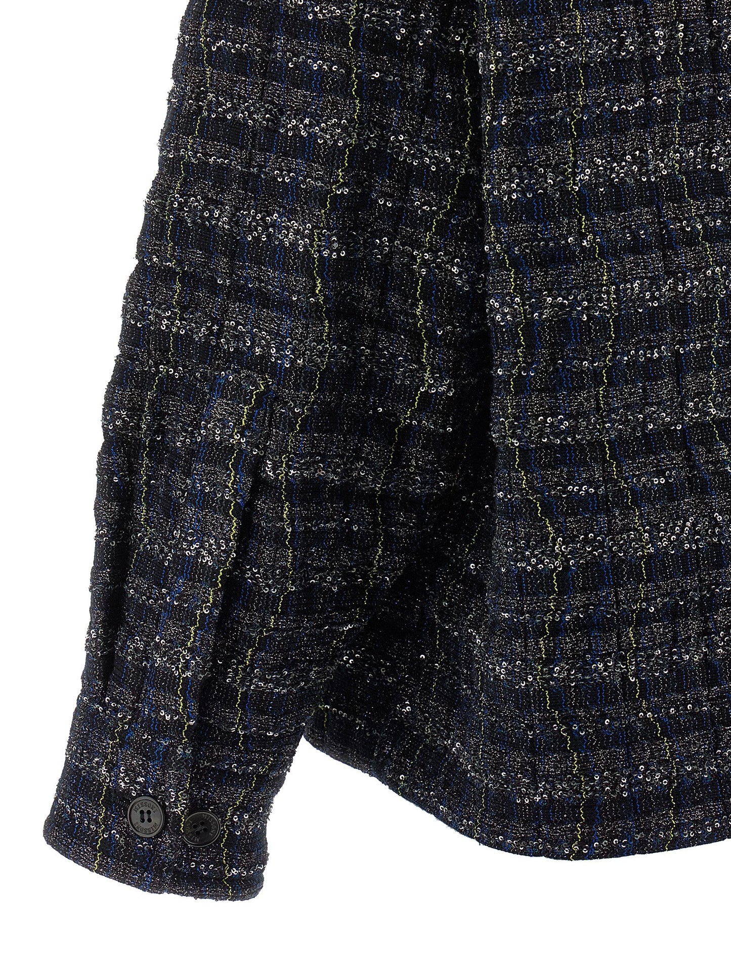 Cape by Missoni for women in polyamide polyester cotton & viscose blue & patterned presents a coveted silhouette featuring coveted pockets and a coveted for an elegant finish.