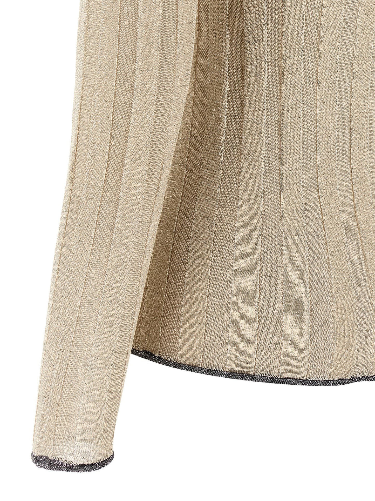 Cardigan by Fabiana Filippi for women in viscose polyester lurex gold features an crisp silhouette, showcasing a sophisticated and detail for a truly crisp finish.