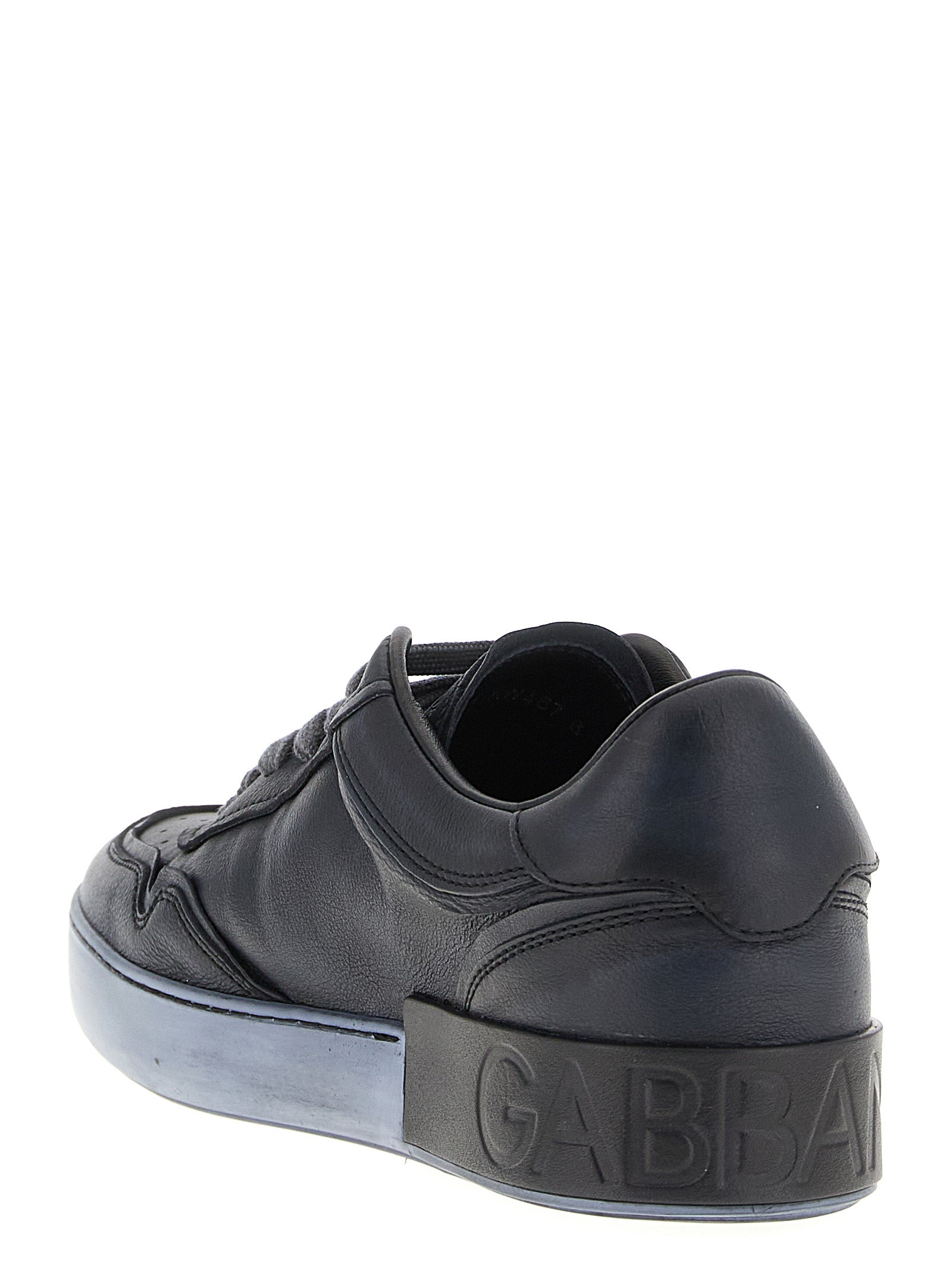 Sneakers by Dolce & Gabbana for men in tu calf & lamb leather black features an versatile design from the Men's Low Top TU Calf & Lamb Leather Sneakers collection, highlighting a versatile low-top style for a premium, high-fashion look.