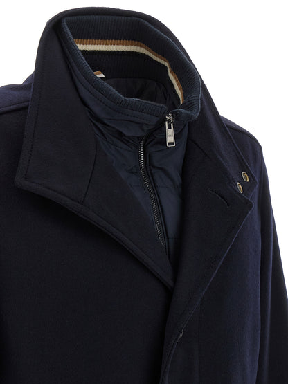 Vest by Hugo Boss for men in cashmere wool & nylon blue features a enviable silhouette, elegantly detailed with a enviable and functional for a enviable finish.