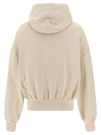 Sweatshirt Hoodie by Dolce & Gabbana for men in cotton beige & print features a edgy silhouette, detailed with a edgy hooded neckline and for a refined finish.