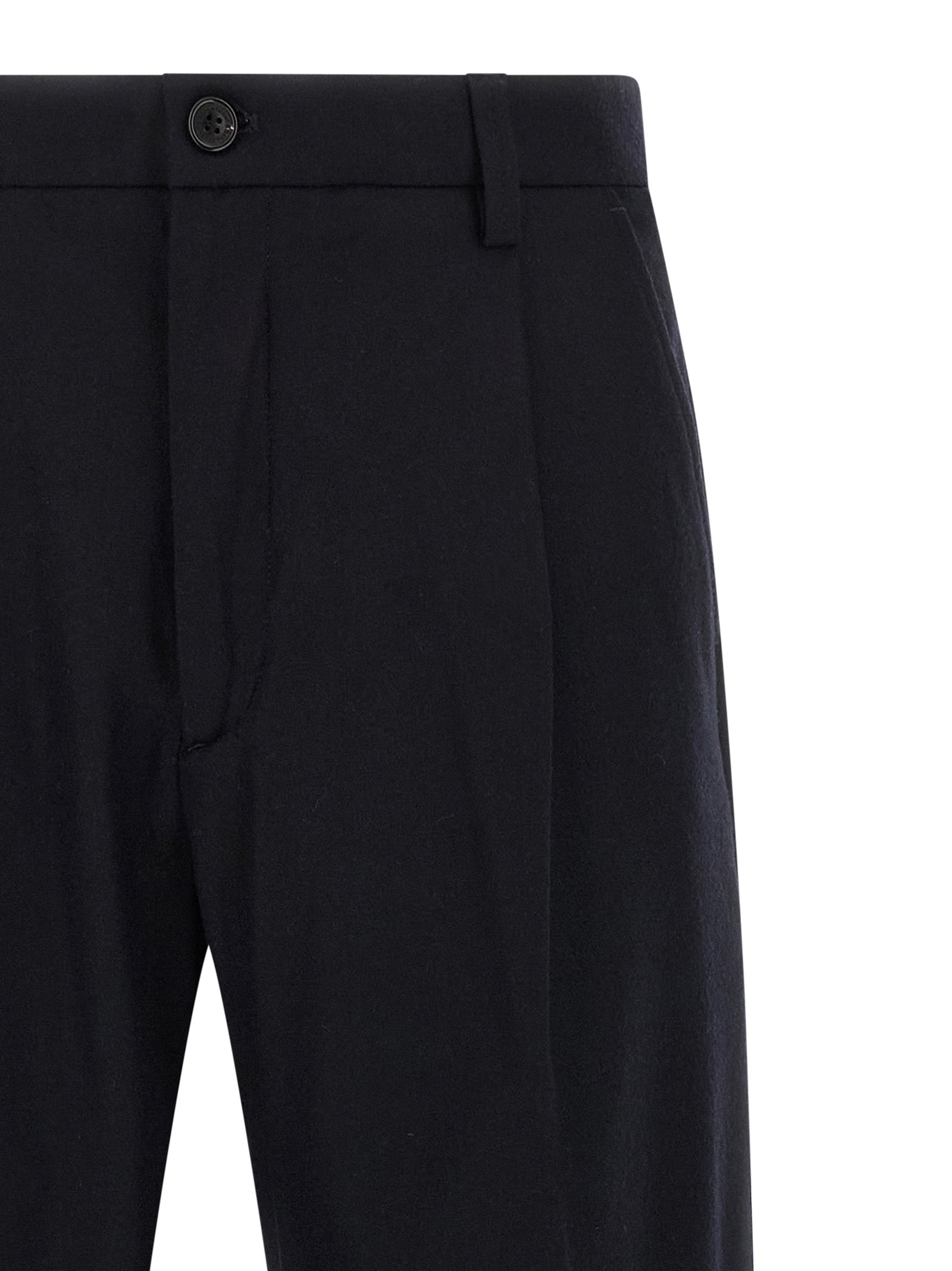 Casual Pants by Department 5 for men in polyamide & cashmere blue features a polished silhouette with a polished straight-leg, reaching a polished long and finished with a polished .