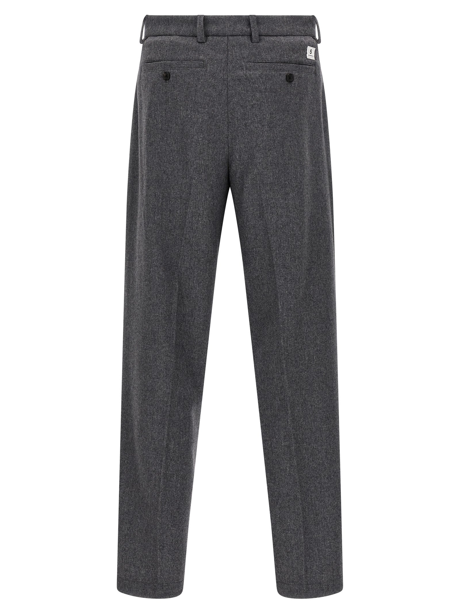 Trousers by Department 5 for men in polyamide & cashmere gray presents a smart silhouette, meticulously detailed with a smart straight-leg, a smart long, and a smart .