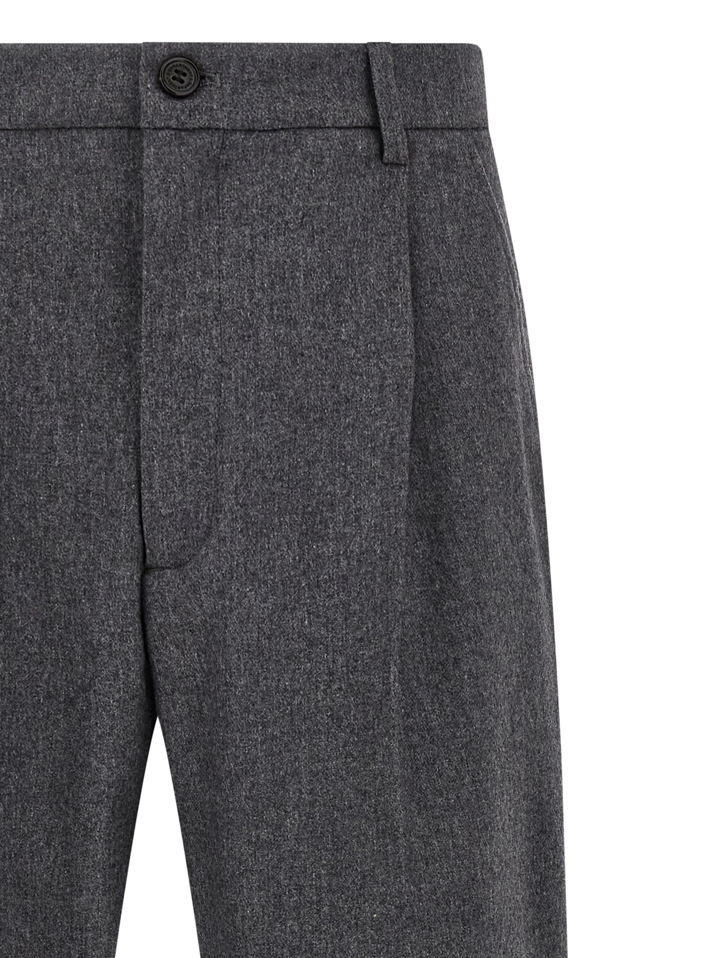 Trousers by Department 5 for men in polyamide & cashmere gray features an sartorial silhouette, showcasing a precise straight-leg and long with a sartorial for a refined look.