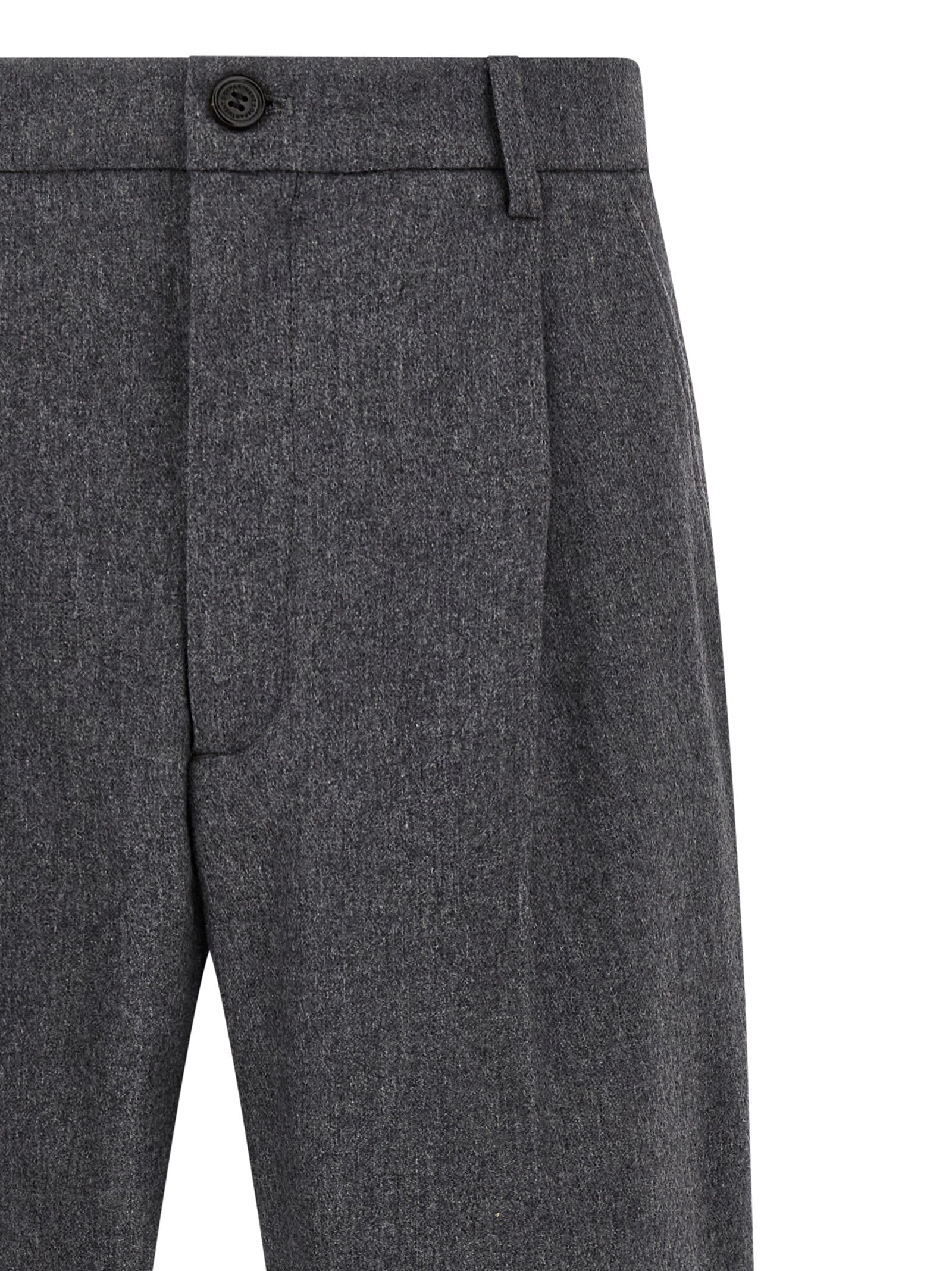 Trousers by Department 5 for men in polyamide & cashmere gray features an sartorial silhouette, showcasing a precise straight-leg and long with a sartorial for a refined look.
