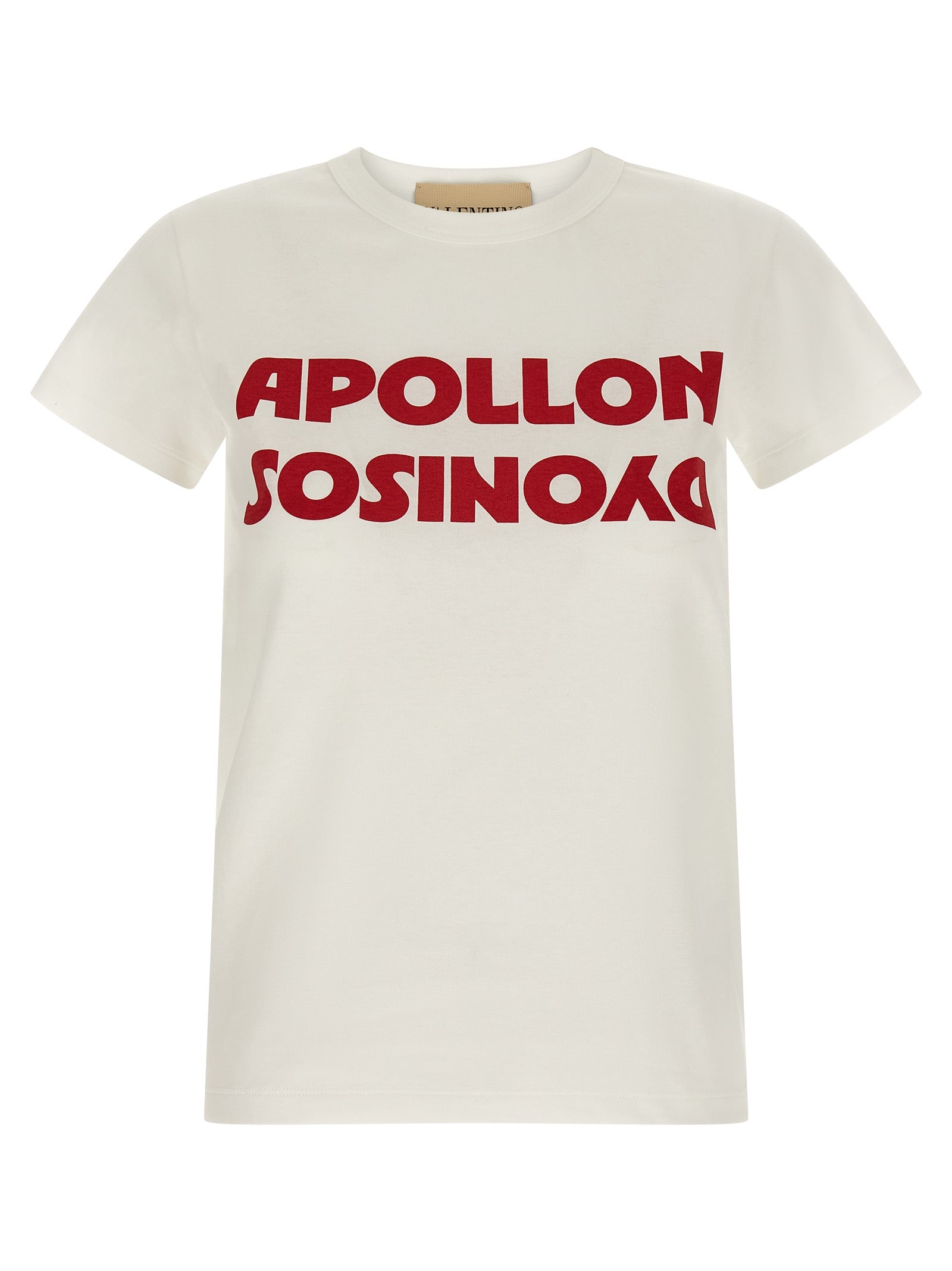 T-Shirt by Valentino Garavani for women in cotton white & print features an edgy silhouette, meticulously detailed with a sophisticated short-sleeve and crew neckline for a truly edgy finish.