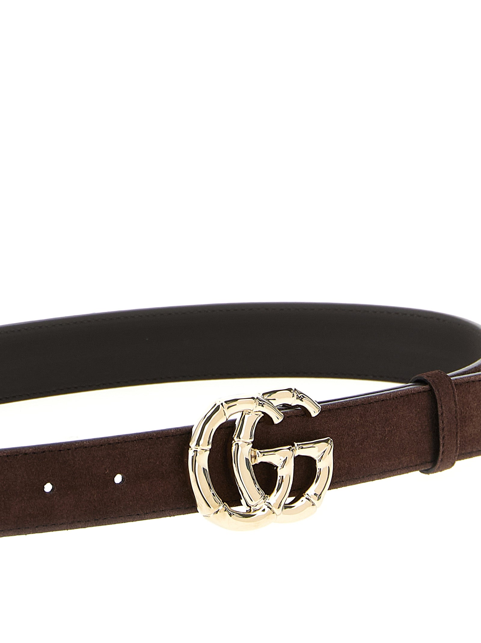 Belt by Gucci for women in bamboo & bos taurus suede calfskin leather brown features an distinguished design, perfectly showcasing the sophisticated craftsmanship of this distinguished Gg Marmont Bamboo & Bos Taurus Suede Calfskin Leather Belt.