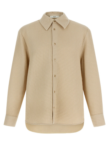 SÉFR Beige Cotton Blouse