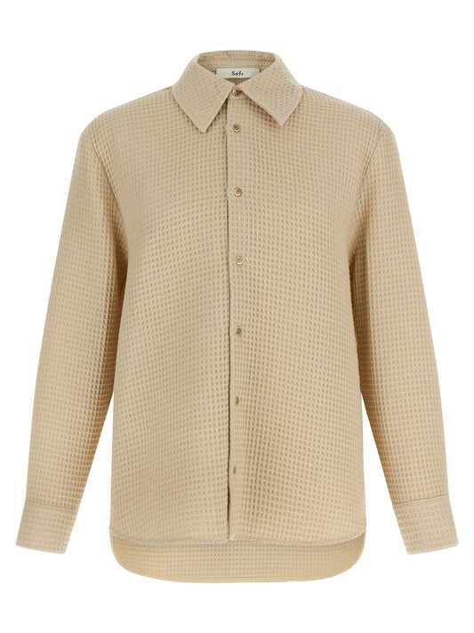 SÉFR Beige Cotton Blouse