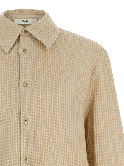 SÉFR Beige Cotton Blouse