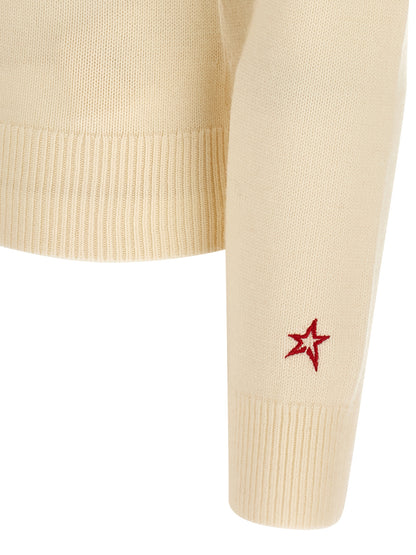 PERFECT MOMENT White Merino Wool Cardigan