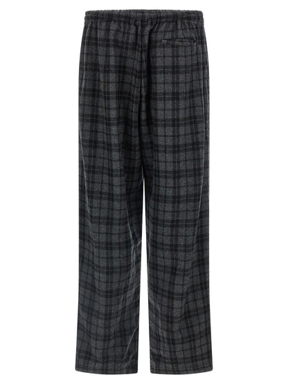 Casual Pants by WILLY CHAVARRIA for men in nylon satin wool gray & print features a polished silhouette with a polished , reaching a polished long and finished with a polished .