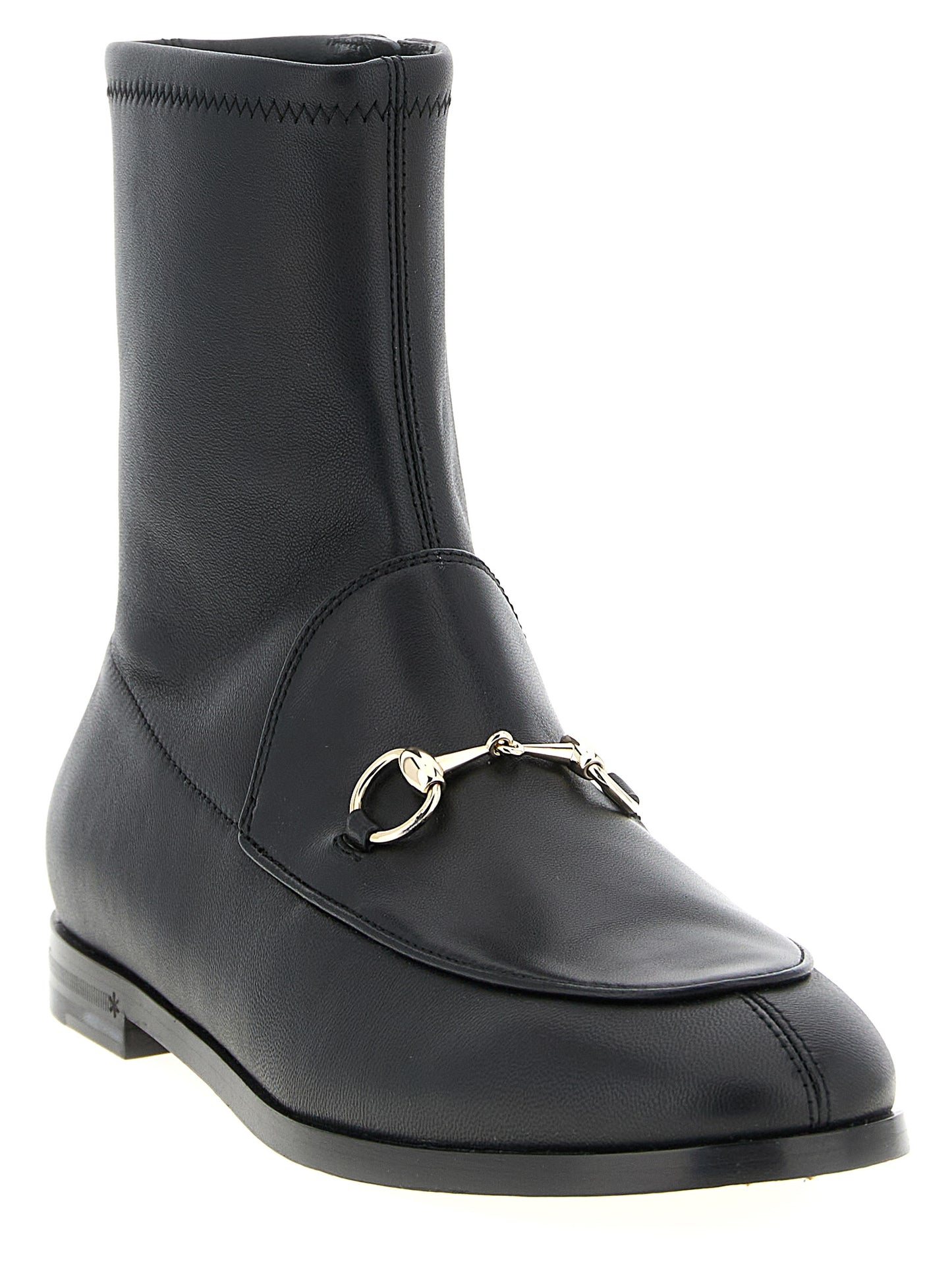 Ankle Boots by Gucci for women in lamb leather black features an avant-garde Women's Lamb Leather Ankle Boots silhouette, defined by a sophisticated and a avant-garde .