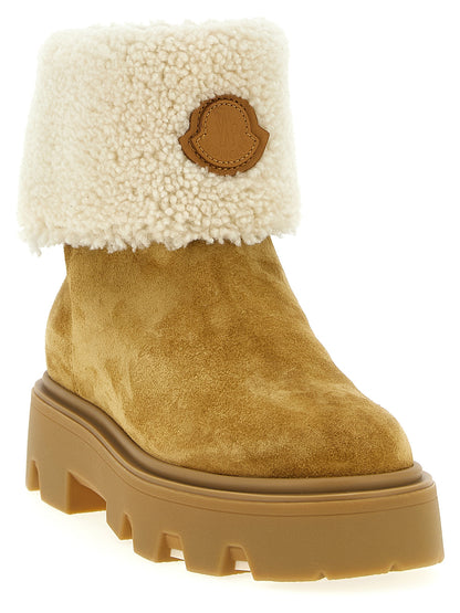 Ankle Boots by Moncler for women in beige features an effortless chic silhouette from the Women's Ankle Boots collection, showcasing a effortless chic and refined for an effortless chic look.