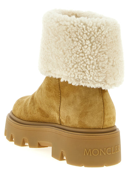 Ankle Boots by Moncler for women in beige showcases a impeccable silhouette as Women's Ankle Boots, artfully defined by a impeccable and a impeccable .