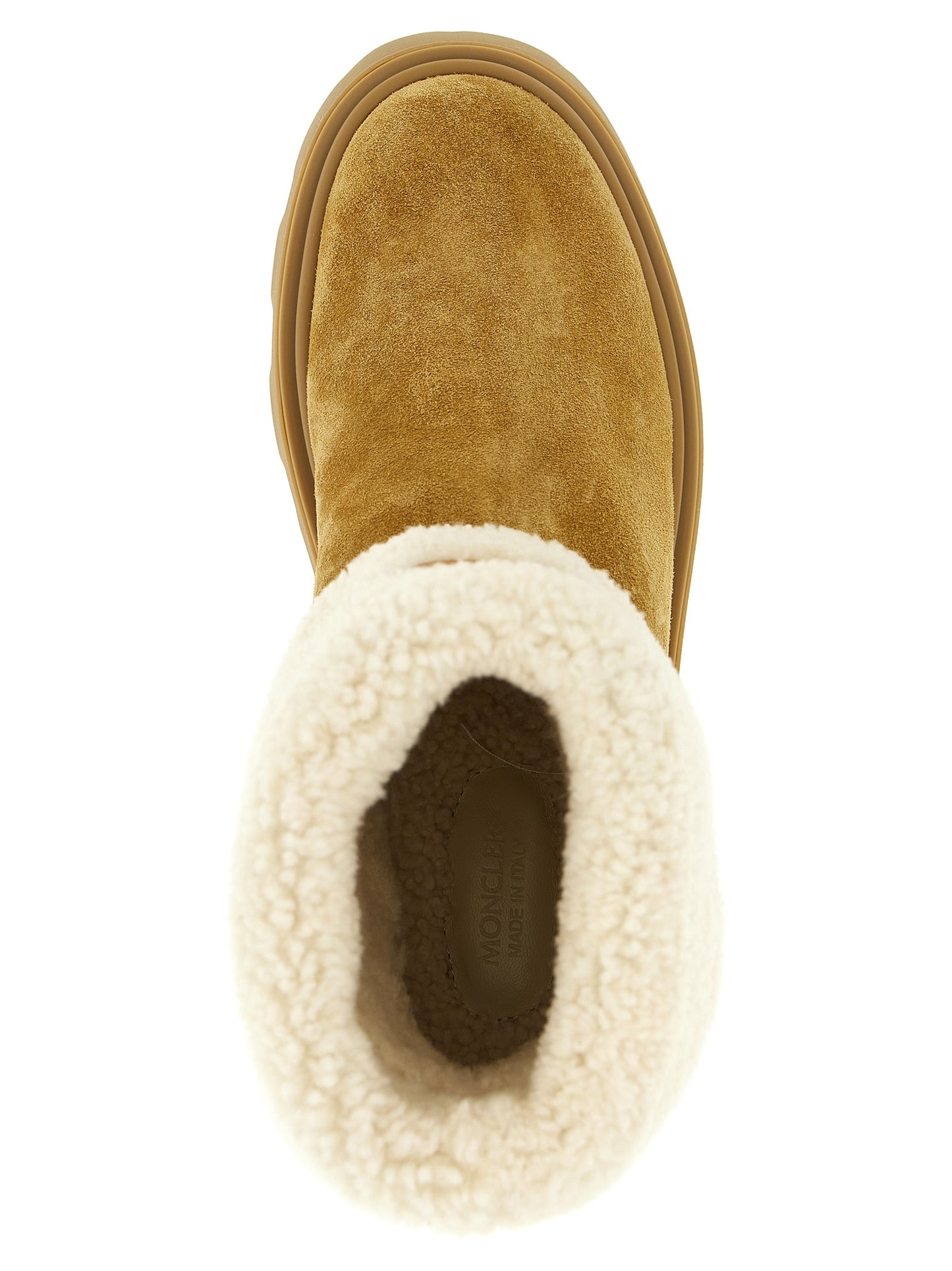 Ankle Boots by Moncler for women in beige features an dynamic silhouette, showcasing the dynamic Women's Ankle Boots design with its distinctive and elegant .