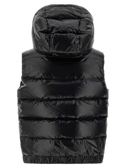 PERFECT MOMENT Black Polyamide Sleeveless Jacket
