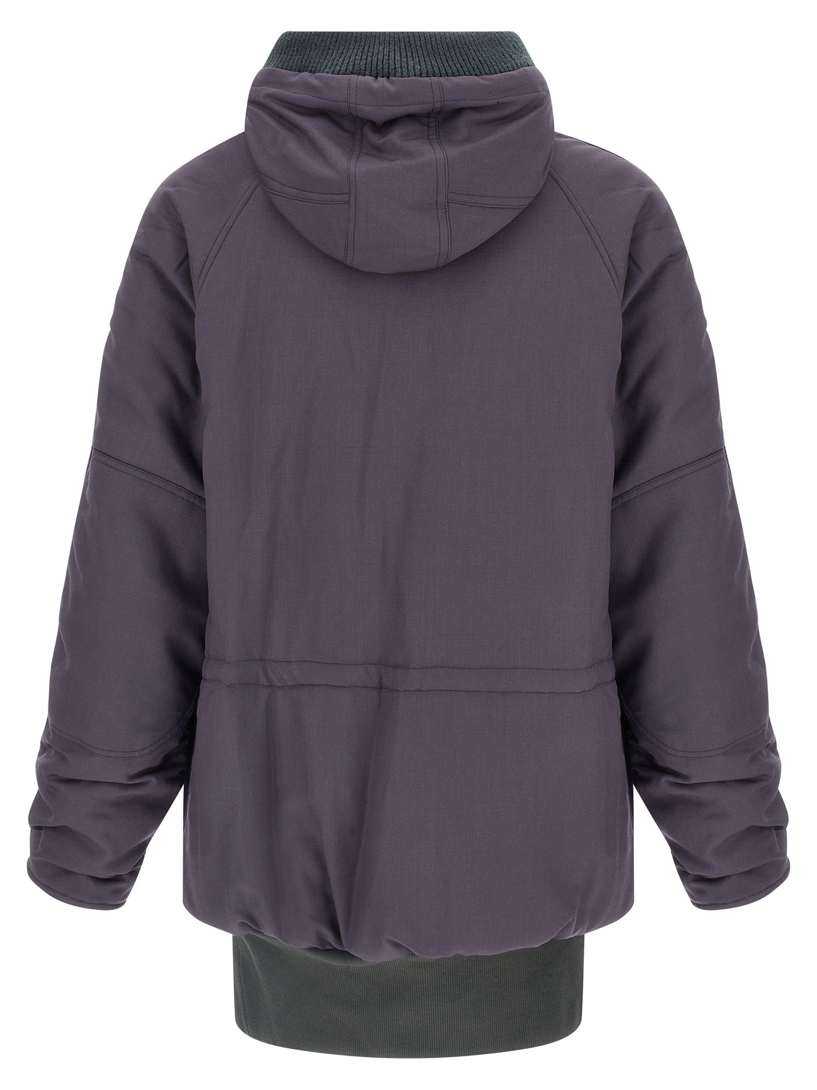 Hooded Parka by Magliano for men in virgin wool & cotton purple features a stylish silhouette, meticulously detailed with a sophisticated hooded neckline and functional pockets, hooded & insulated for a stylish finish.