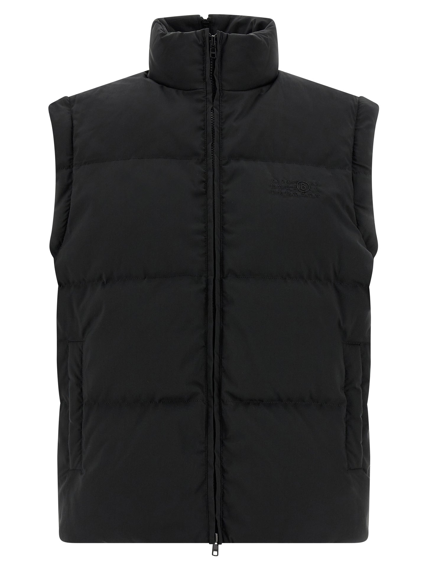 MM6 Maison Margiela Black Polyester Full-Length Jacket