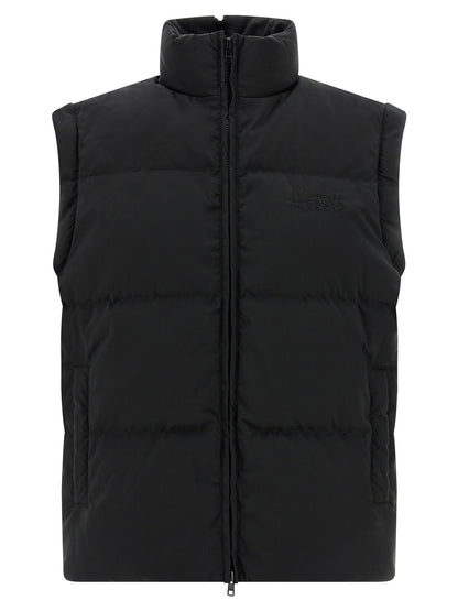 MM6 Maison Margiela Black Polyester Full-Length Jacket