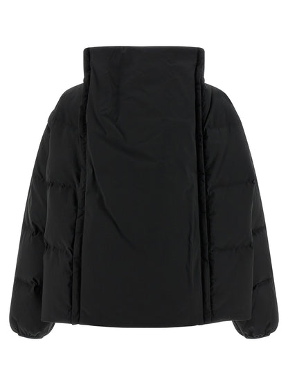MM6 Maison Margiela Black Polyester Full-Length Jacket