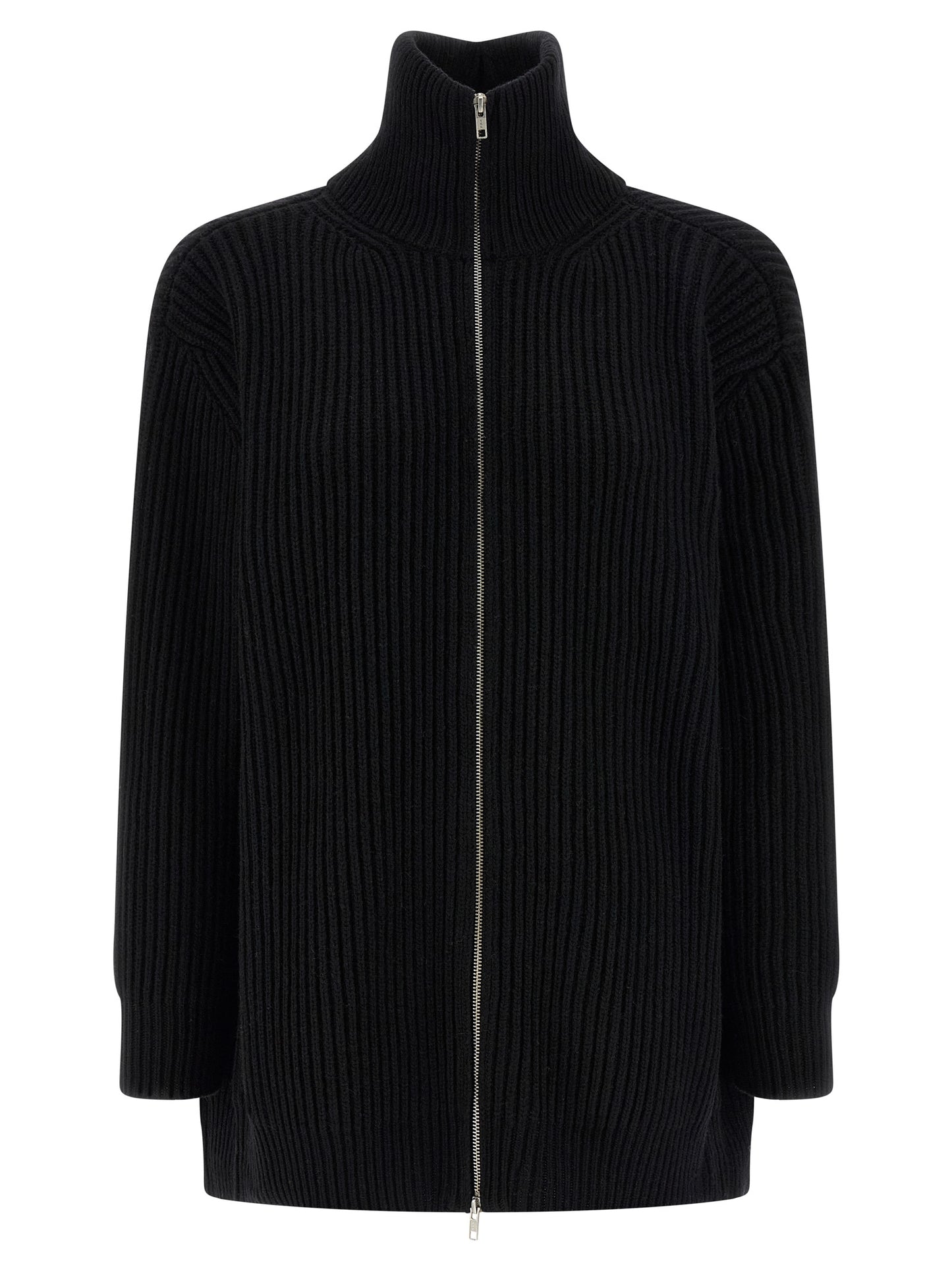 Dress by MM6 Maison Margiela for women in polyamide viscose wool black, white & signature features an magnificent silhouette, artfully detailed with a magnificent high-neck neckline and long-sleeve that flows into an magnificent short mini.