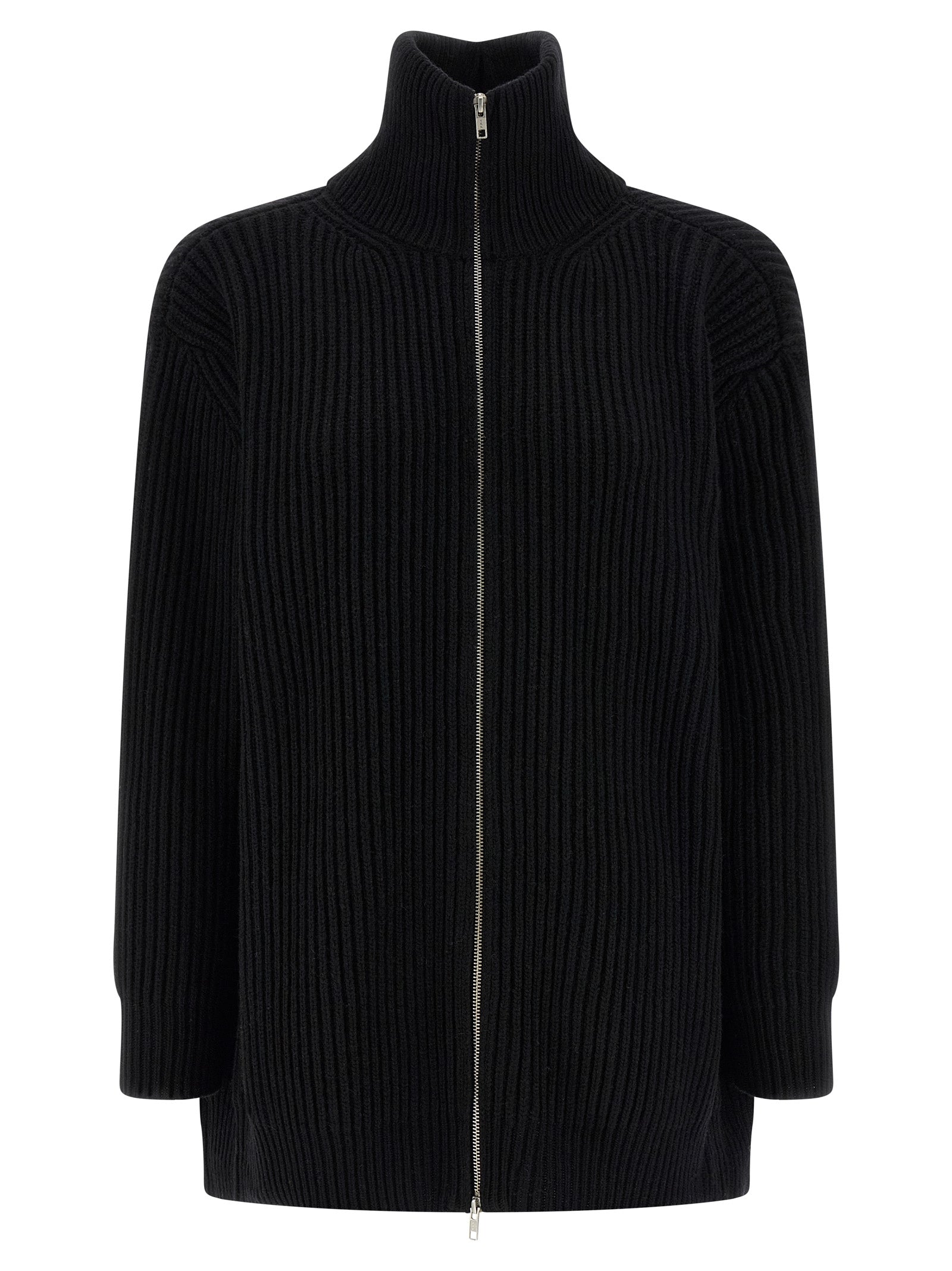 Dress by MM6 Maison Margiela for women in polyamide viscose wool black, white & signature features an magnificent silhouette, artfully detailed with a magnificent high-neck neckline and long-sleeve that flows into an magnificent short mini.