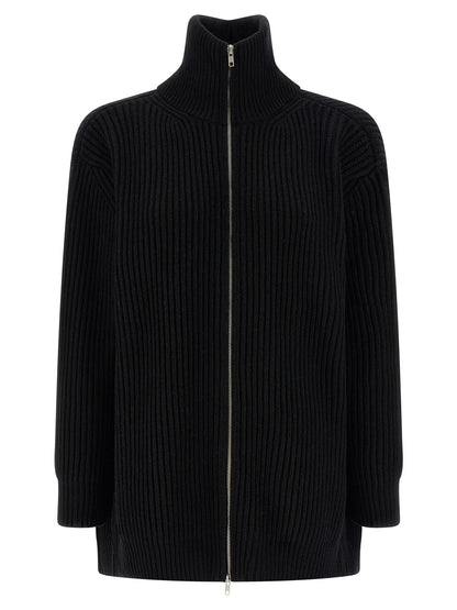 Dress by MM6 Maison Margiela for women in polyamide viscose wool black, white & signature features an magnificent silhouette, artfully detailed with a magnificent high-neck neckline and long-sleeve that flows into an magnificent short mini.