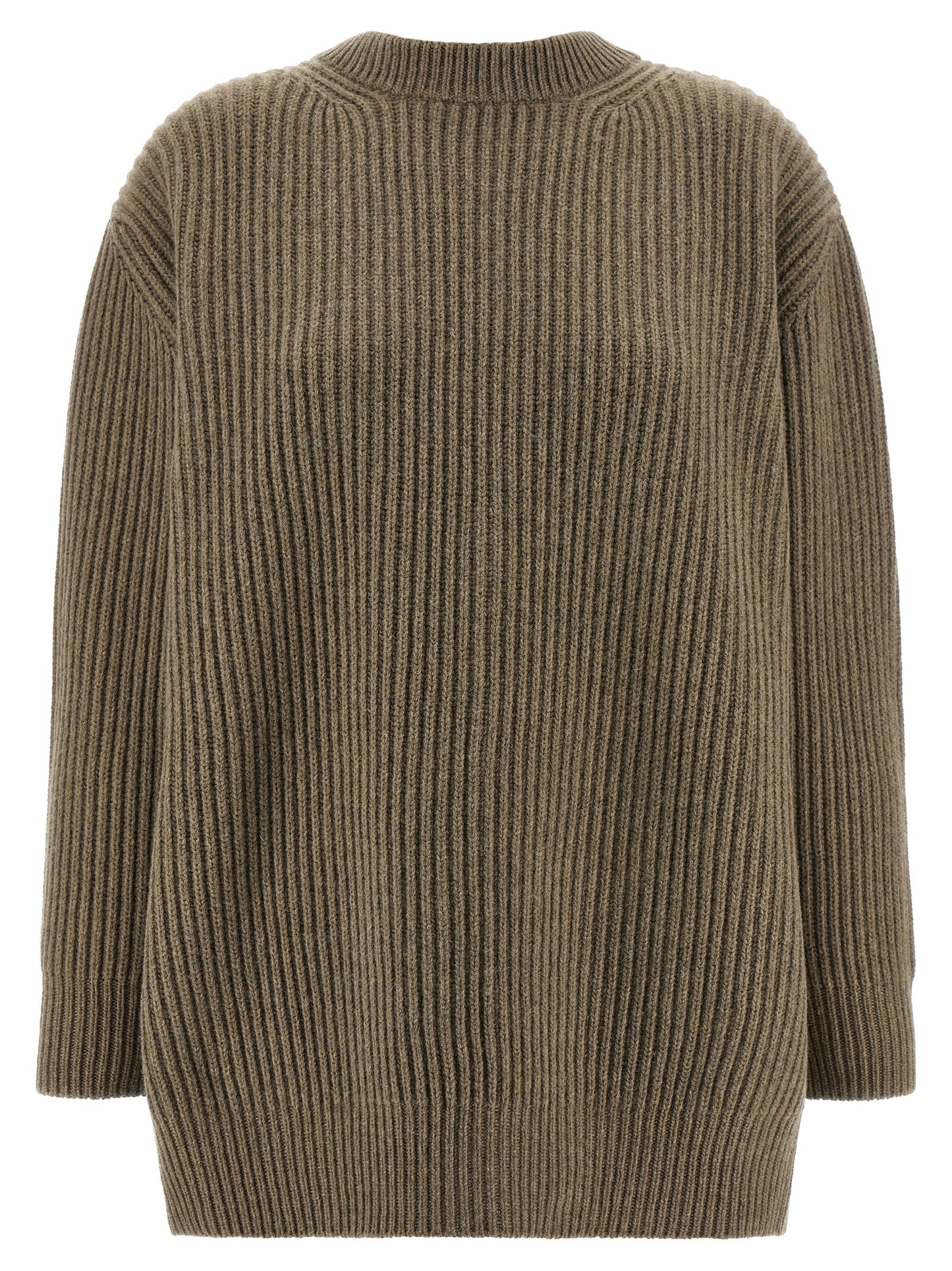 Dress by MM6 Maison Margiela for women in polyester & virgin wool beige, white & signature showcases a striking silhouette, elegantly detailed with a , refined crew neckline, and a striking short mini for a striking finish.