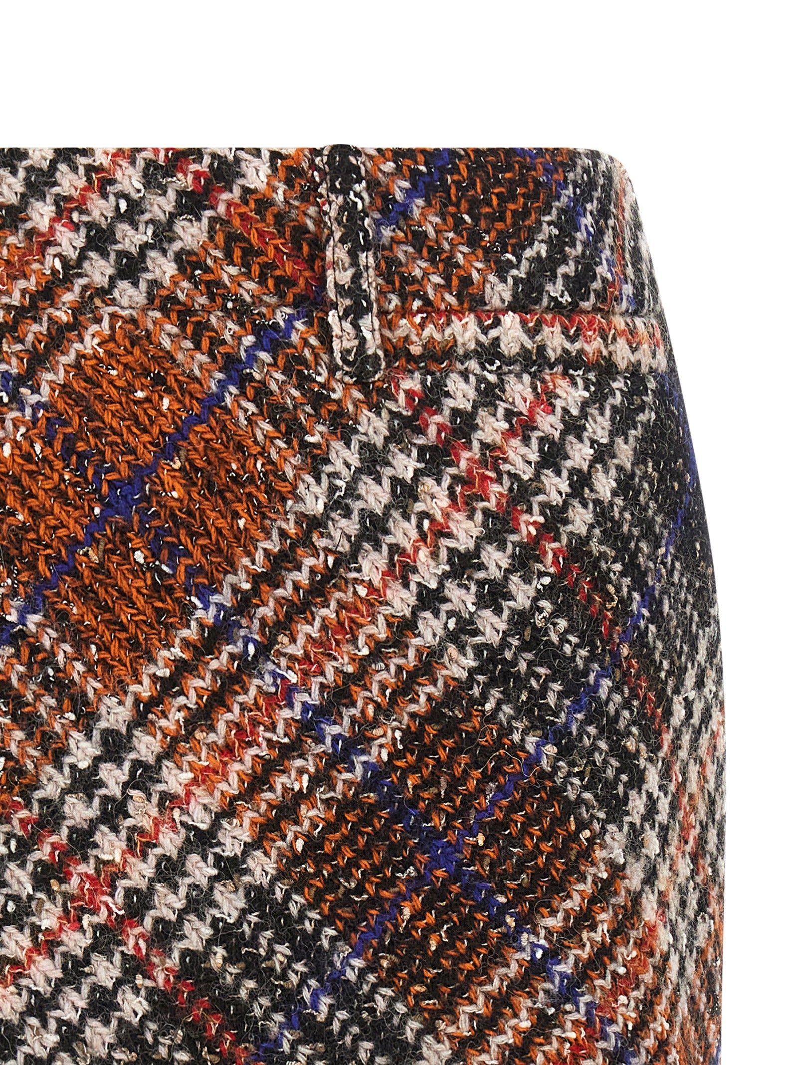 Skirt by Missoni for women in polyamide cotton & alpaca wool multicolor & patterned features a sublime silhouette, showcasing the sublime design of the Women's Polyamide Cotton & Alpaca Wool Mini Long Skirt in a sophisticated mini long.