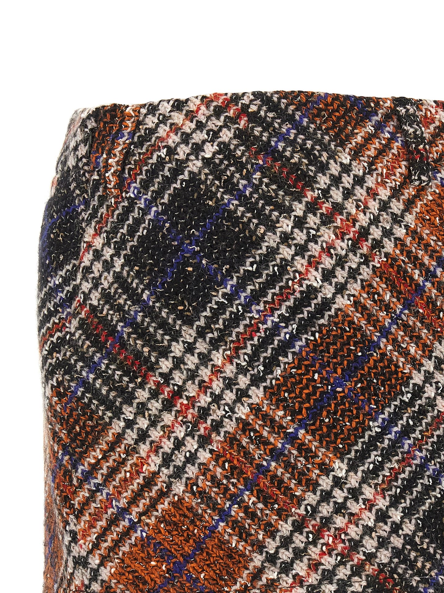 Skirt by Missoni for women in polyamide cotton & alpaca wool multicolor & patterned features a contoured silhouette from the Women's Polyamide Cotton & Alpaca Wool Mini Long Skirt collection, characterized by its contoured mini long for a contoured finish.