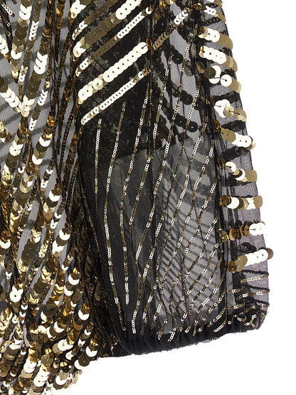 Blouse by Emilio Pucci for women in polyamide sequins black, transparent & patterned presents a discerning silhouette, showcasing a sophisticated and for a truly discerning finish.