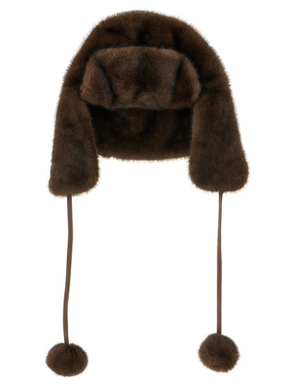 LOU ANDREA Brown Polyamide Ear Muffs