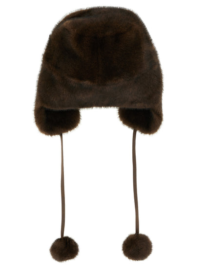LOU ANDREA Brown Polyamide Ear Muffs