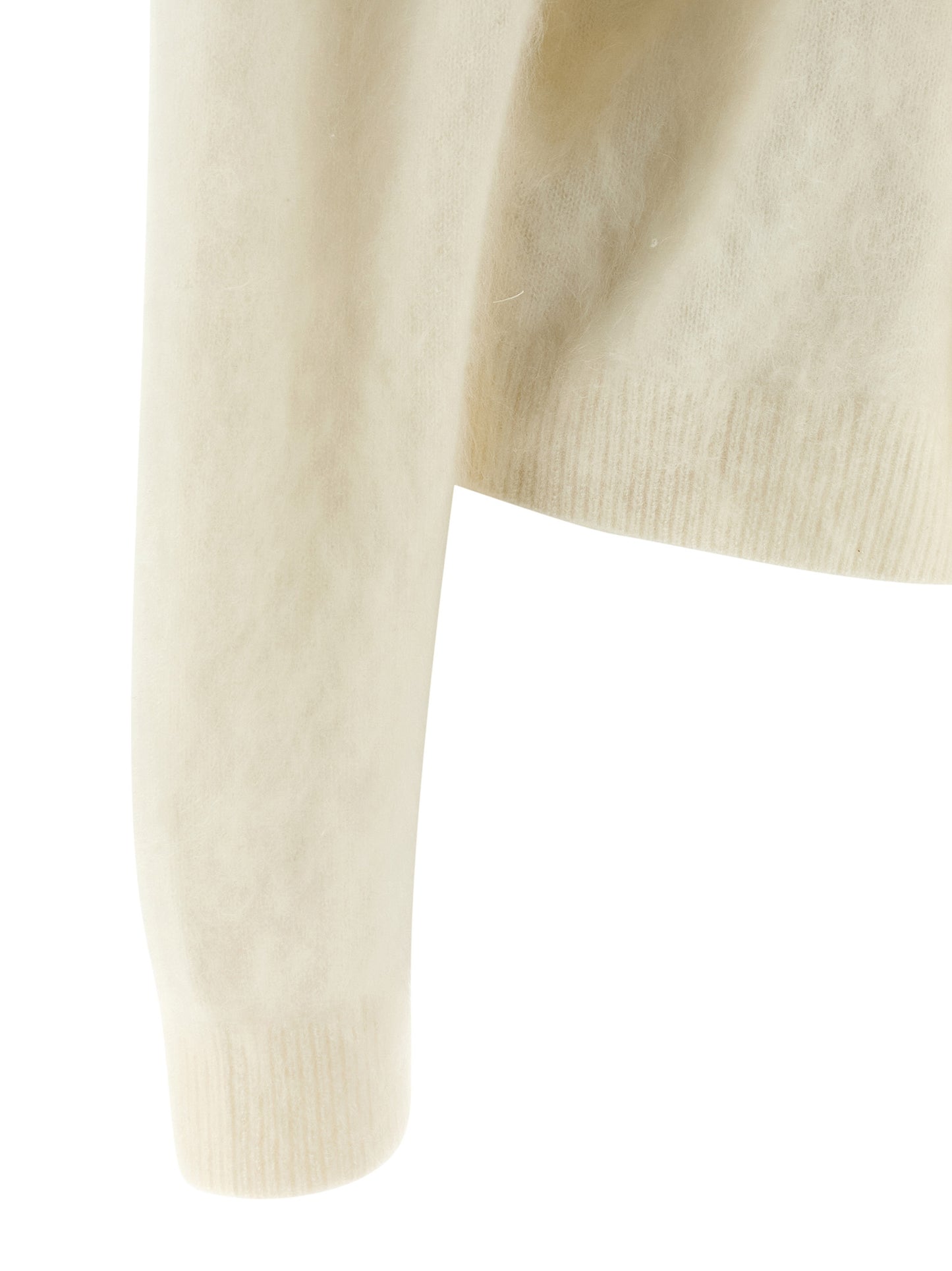 Cardigan by BERNADETTE for women in cashmere pearl & white presents a textural silhouette, artfully finished with a textural and for a sophisticated, textural look.