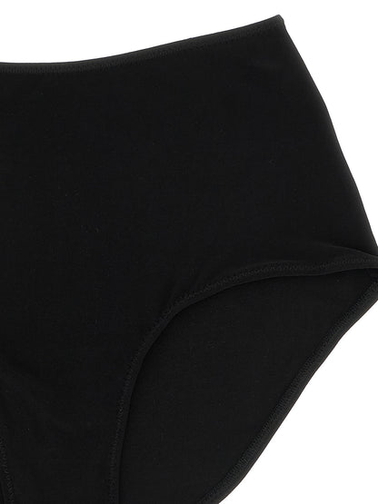 Underpants Briefs by Norma Kamali for women in stretch polyester black features an chic silhouette from the Women's High Rise Stretch Polyester Underpants Briefs collection, showcasing a chic fit and sophisticated style for an elevated look.
