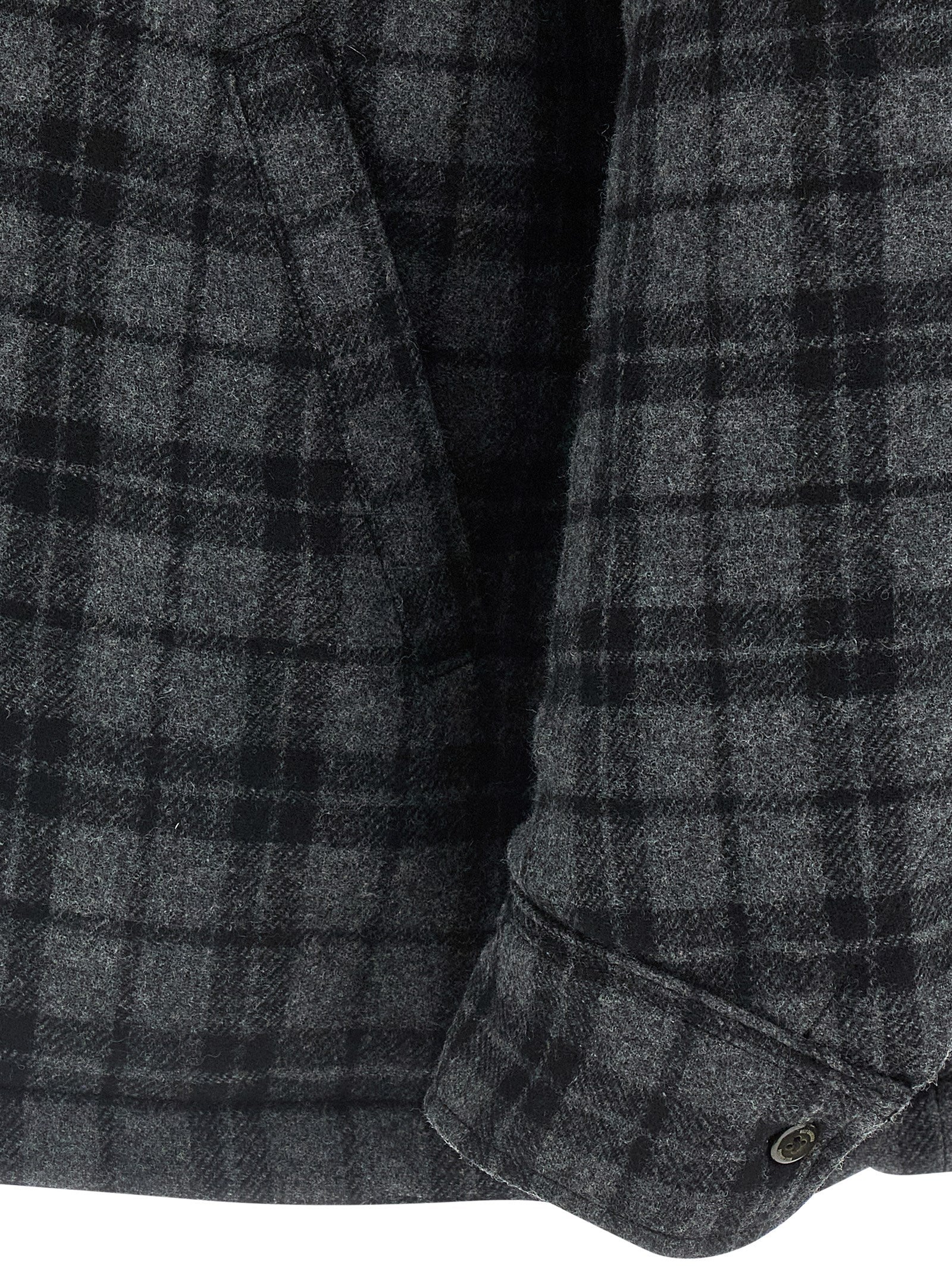 Overcoat by WILLY CHAVARRIA for men in nylon viscose wool gray & patterned presents a luxurious silhouette, showcasing a luxurious and sophisticated pockets & insulated for a premium, luxurious look.