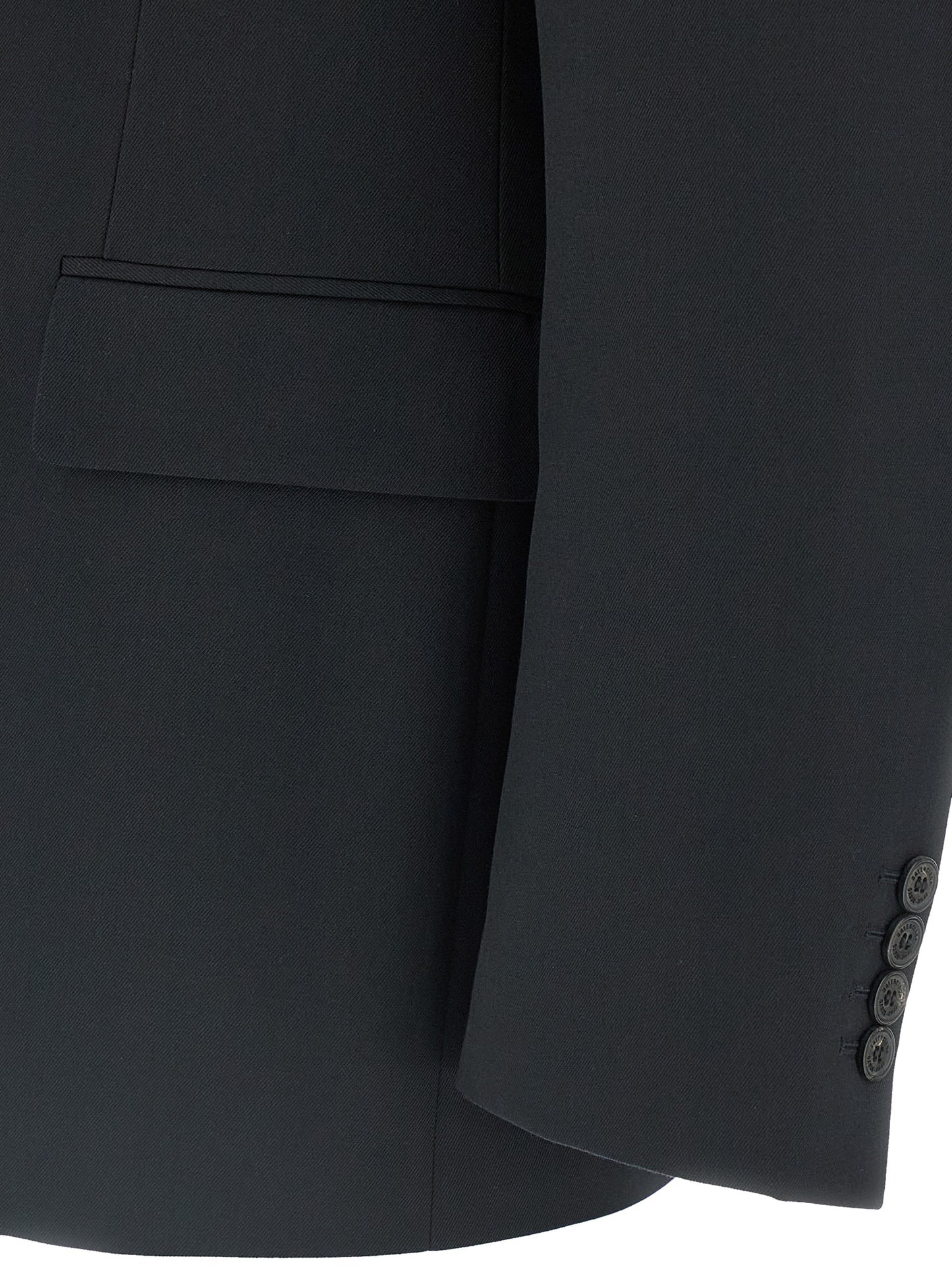 Blazer by Balenciaga for men in cupro wool black & monogram features an crisp silhouette with sophisticated and a crisp for a truly crisp finish.