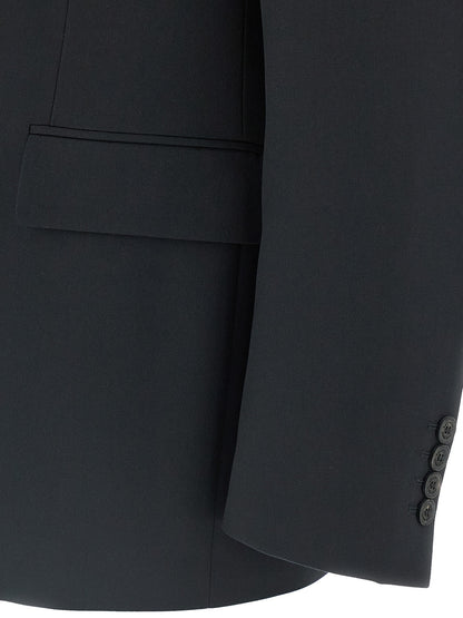 Blazer by Balenciaga for men in cupro wool black & monogram features an crisp silhouette with sophisticated and a crisp for a truly crisp finish.