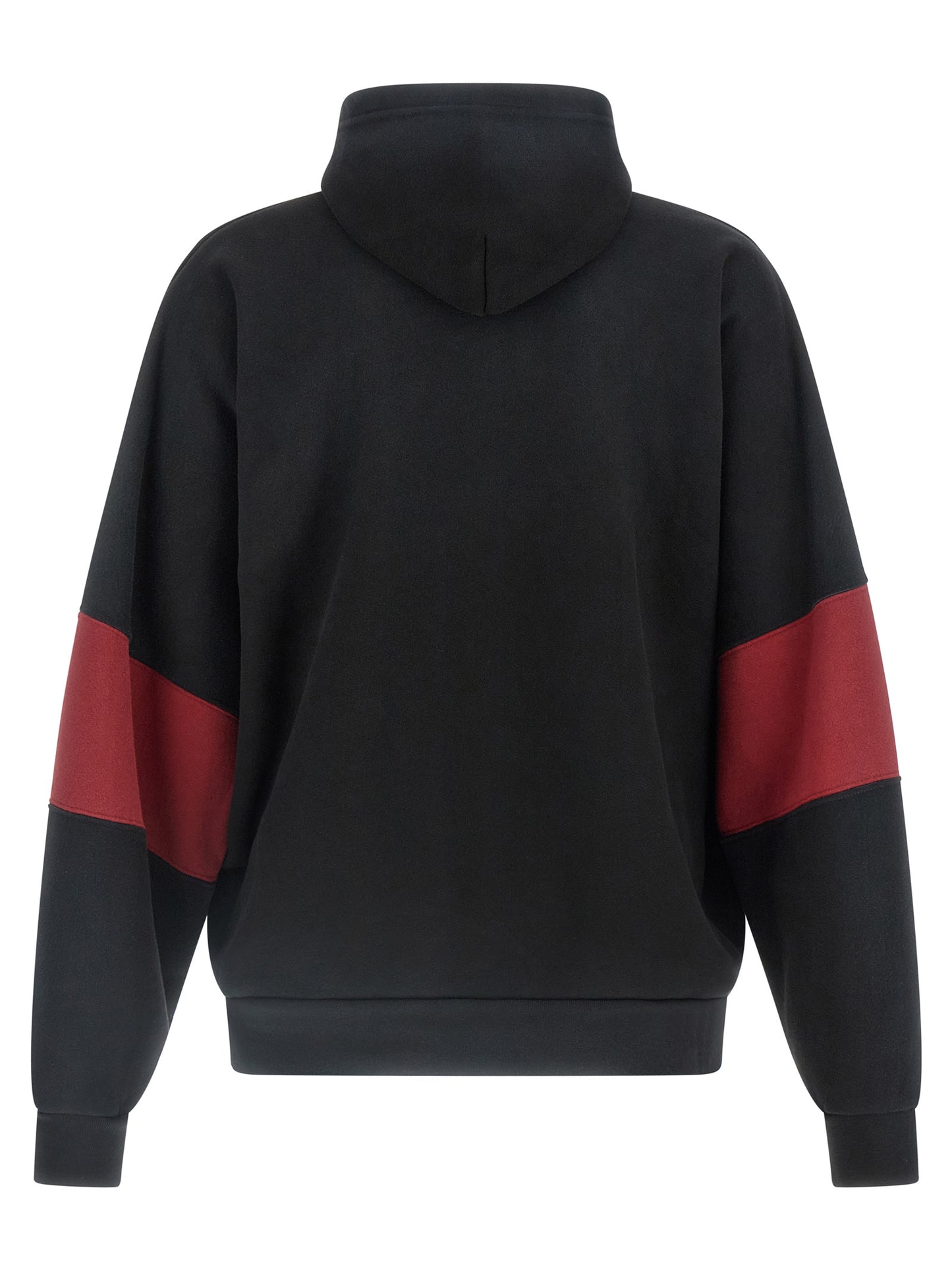 Sweatshirt Hoodie by WILLY CHAVARRIA for men in cotton black & print features an avant-garde silhouette, showcasing a sophisticated hooded neckline and detail for a truly avant-garde finish.
