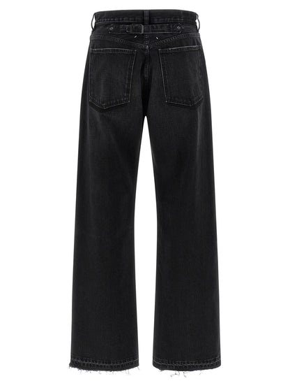 Jeans by Maison Margiela for men in denim cotton black features a refined silhouette with a refined straight-leg, defined by a and a refined long for a refined finish.